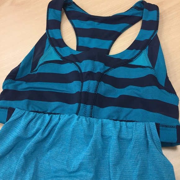 Lululemon 2 In Run Micro Macro Stripe Surge Tank - Picture 5 of 8